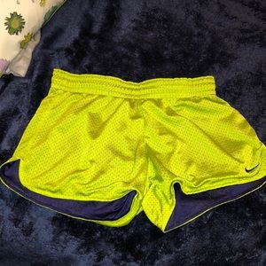 Green and Purple Nike Shorts